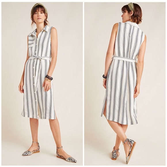Anthropologie Dresses & Skirts - NEW Anthropologie Maeve Esther Striped Shirtdress